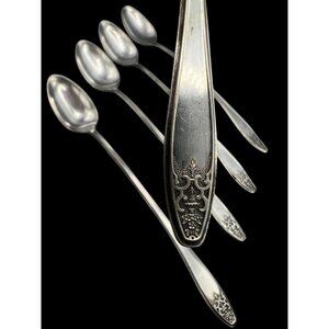 5 Lady Doris AI Silver Plate Ice Tea Spoons PRINCESS 7 in Arnold Palmer Mixer